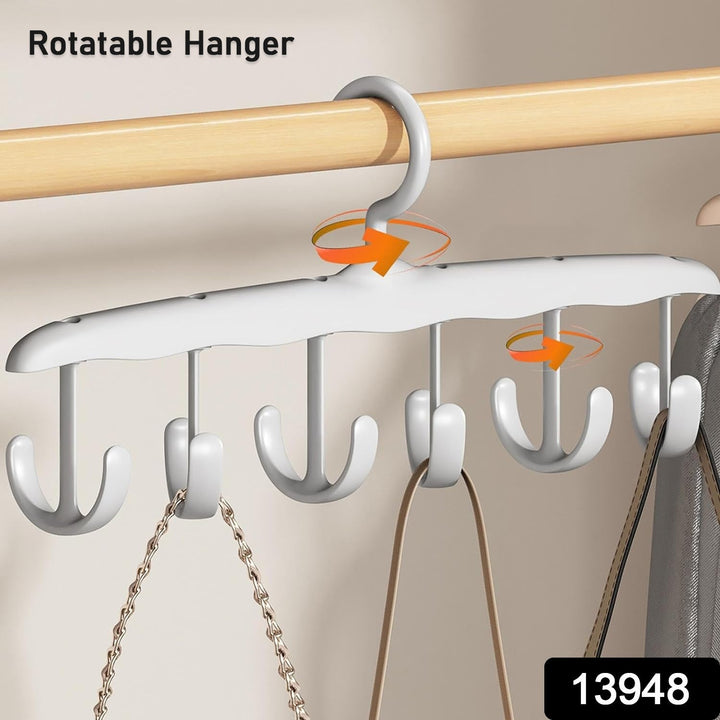 Tank Top Hanger, 12-Hook Space Saving Hanger, Capacity Rotatable Wood Space Saving Hanger Closet Organizers and Storage for Dorm & Apartment for Tank Top Your Brand