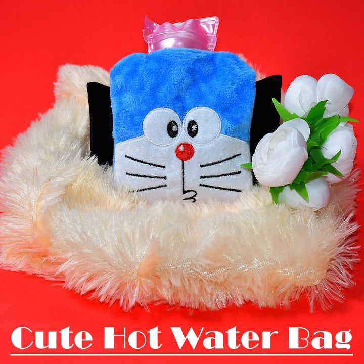 Doremon small Hot Water Bag with Cover for Pain Relief, Neck, Shoulder Pain and Hand, Feet Warmer, Menstrual Cramps. - TezCart