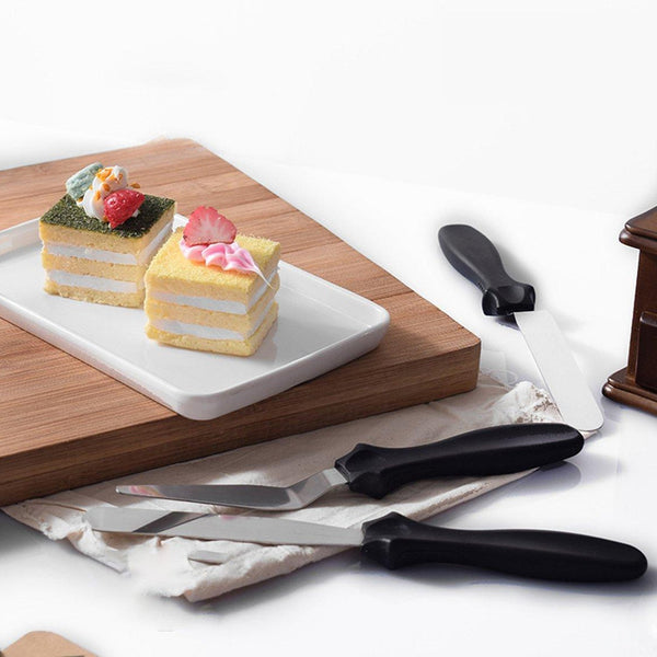 MULTI-FUNCTION STAINLESS STEEL CAKE ICING SPATULA FLAT ANGULAR TRIANGLE PALLET KNIFE SET Your Brand