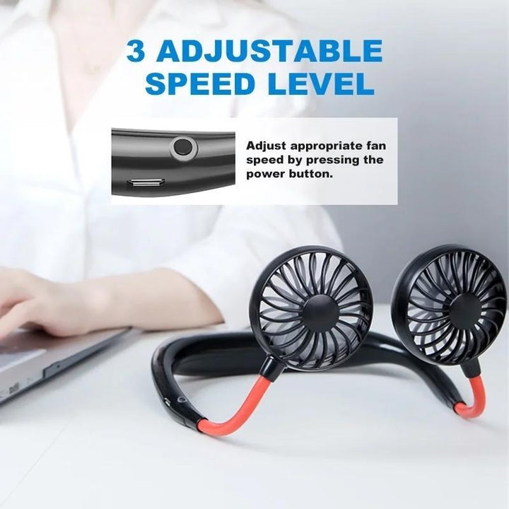 Hands-Free Wearable Neckband Fan Your Brand