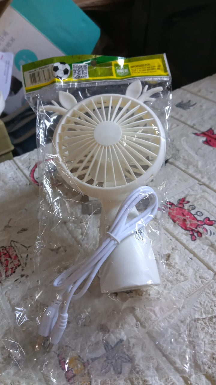 Mini USB Handheld Fan, Portable Rechargeable Mini Fan for Home, Office, Travel and Outdoor Use (1 Pc) Your Brand