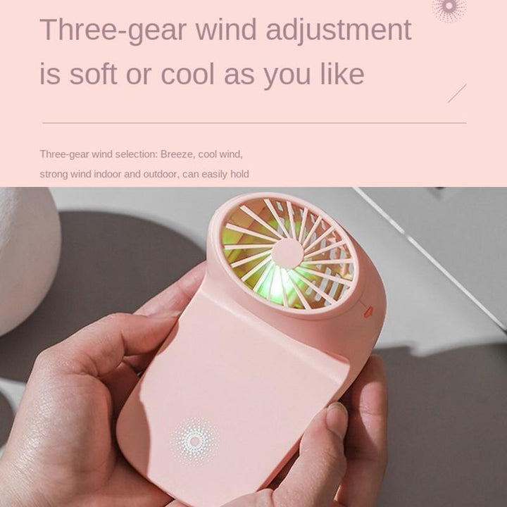 Portable Mobile Phone Holder Fan  Personal Fan Multi- Function Fan Handheld Charging Fan (Battery Not Include) Your Brand