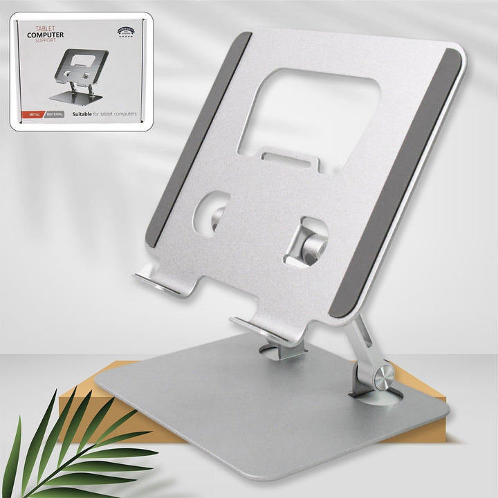 Tablet Stand Metal Alloy Adjustable Bracket, Suitable For tablet Computers for Desk Ergonomic Foldable Metal Tablet Holder/Tablets/Mobile Phones Your Brand