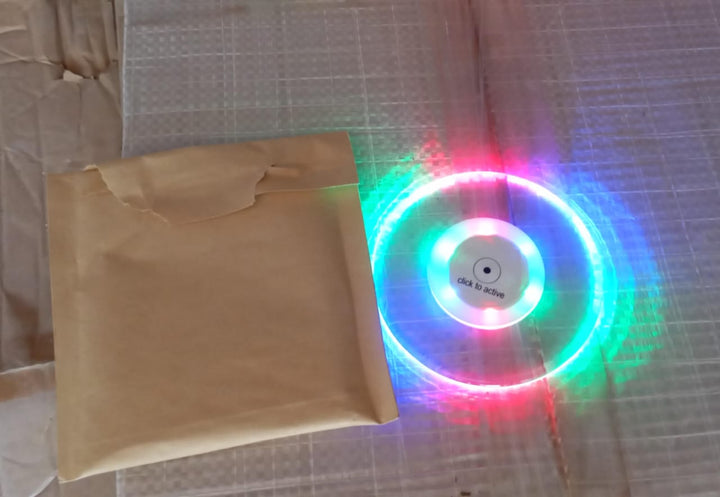 Colorful LED Cocktail Coaster, Round Ultra-Thin LED Drink Coaster (1 Pc) Your Brand