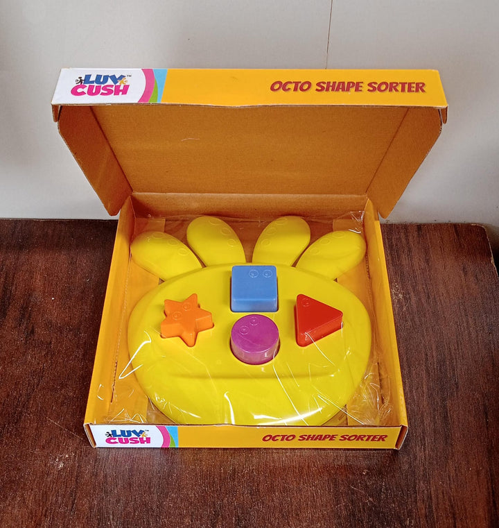 octo Shape sorter Toy Game That Make Your Kid's brain Sharp, Increase Grasping And Sorting Power Education Learning For Girls & boy, Gift Product (1 Pc)  Your Brand