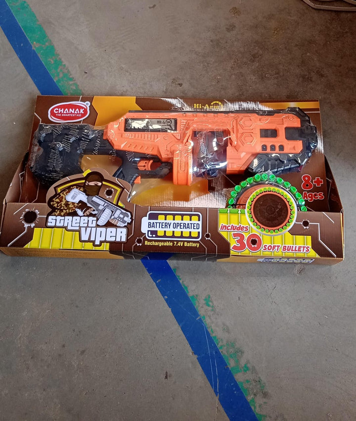 Street Viper Gun With 30 Soft Bullets (1 Set) - TezCart