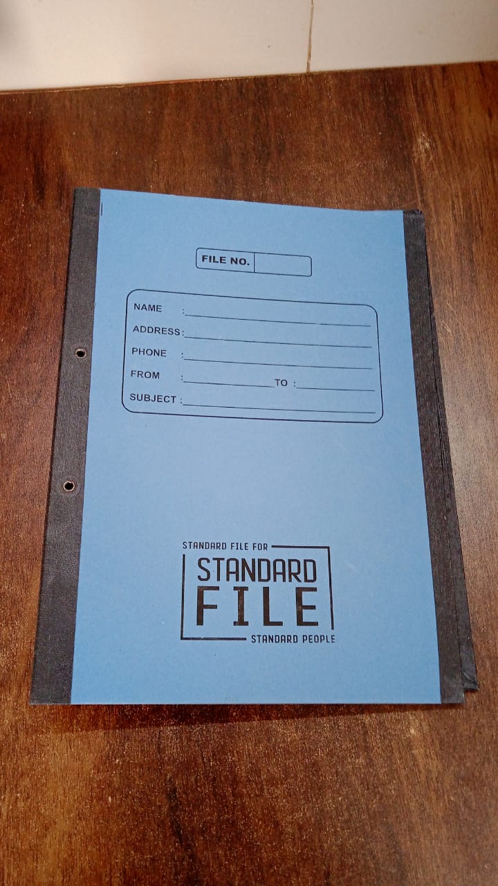 Standard file plastic clip, File Folder Paper Holder Documents File (35×26 Cm / 1 Pc / MOQ :- 4 Pc) Your Brand