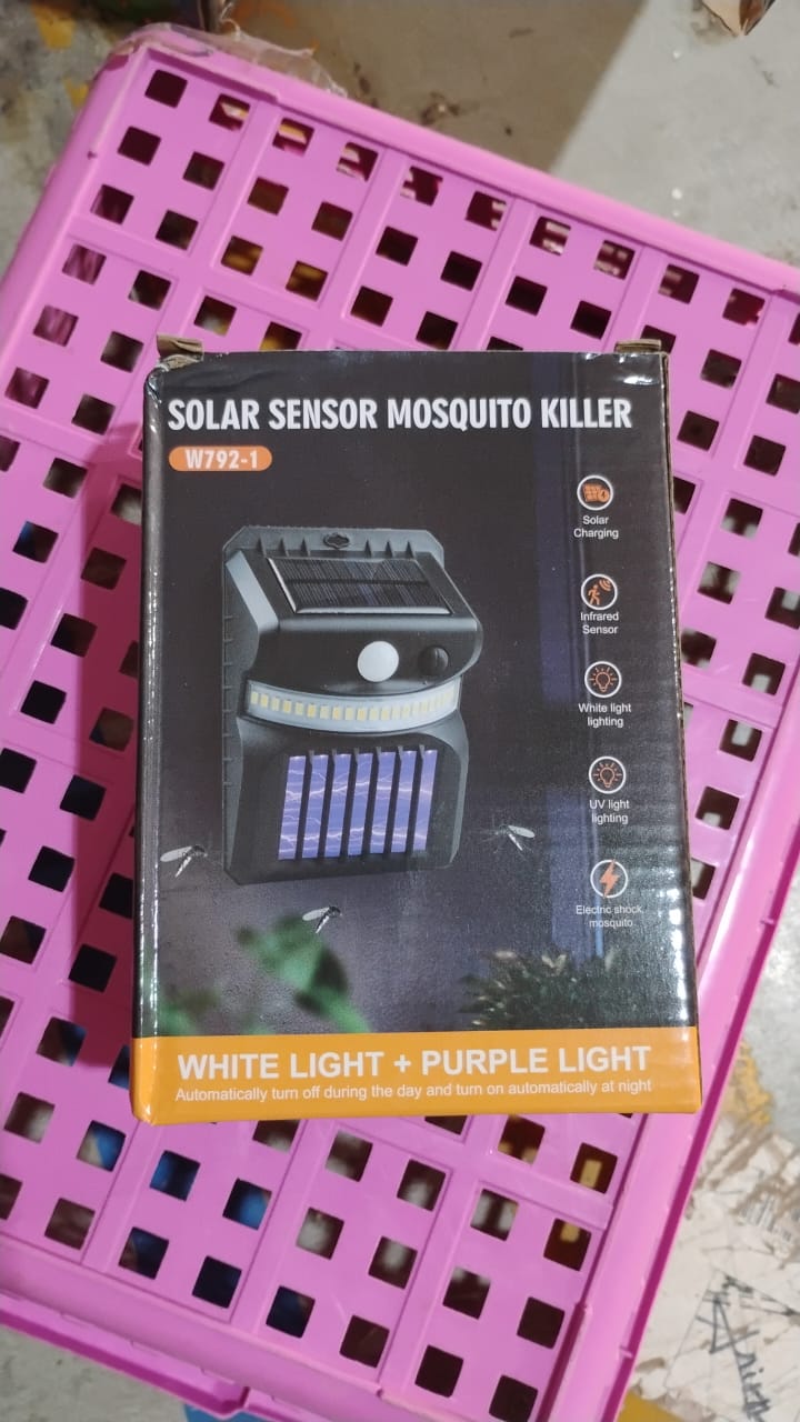 Bug Zapper Outdoor 2 in 1 Solar Mosquito Zapper Lamps (1 Pc) - TezCart