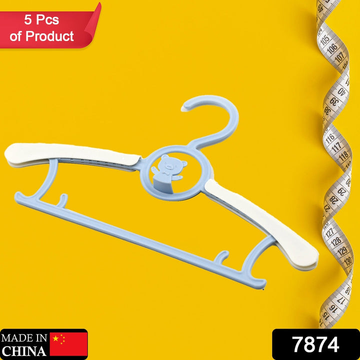Large Dress Hanger Plastic Adjustable Child, Plastic Hangers Space Saving Lightweight Hangers, for Clothes, Coat, Shirt, Closet Cloth Hangers Ideal (5pc) Your Brand