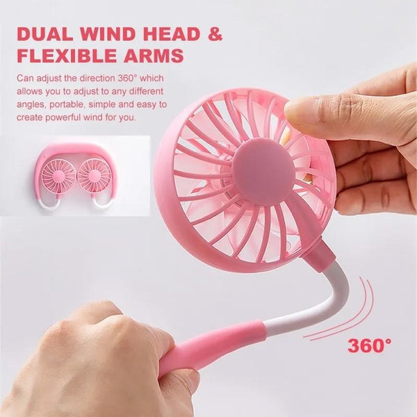 Hands-Free Wearable Neckband Fan Your Brand