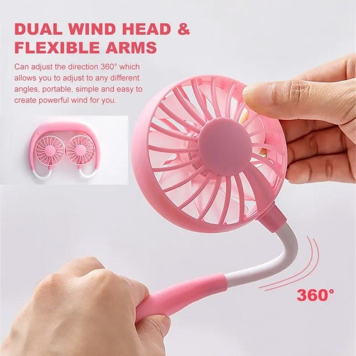 Hands-Free Wearable Neckband Fan Your Brand