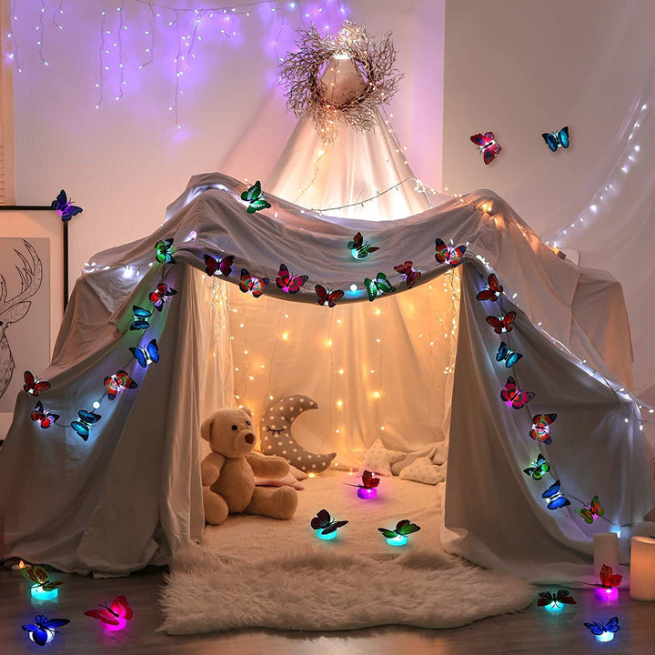 The Butterfly 3D Night Lamp Comes with 3D Illusion Design Suitable for Drawing Room, Lobby. - TezCart