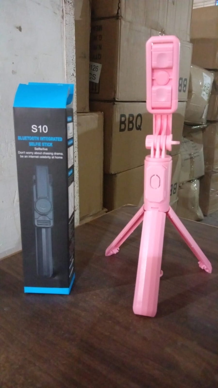 Portable Foldable Selfie Stick with Remote Control, 3-Axis Tripod Hand Stabilizer for Smartphones, TikTok Vlog YouTuber Video Recording (1 Pc) Your Brand
