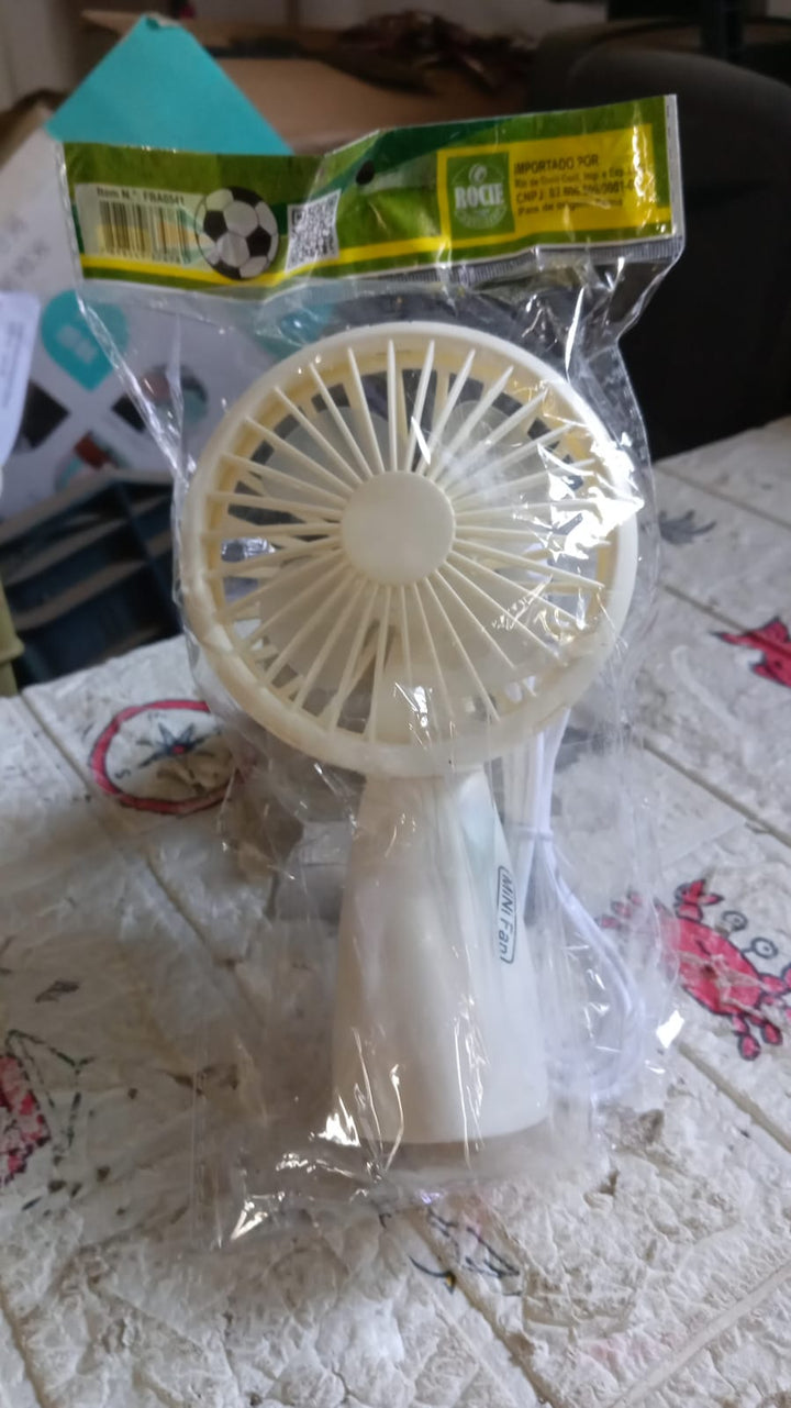 Mini Handheld Fan, Portable Rechargeable Mini Fan, Portable Easy to Carry, for Home, Office, Travel and Outdoor Use (1 Pc) Your Brand