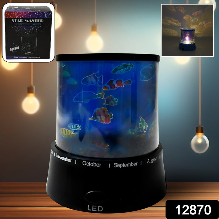 LED Projector Night Light – 3 Battery Lamps, Rotating with Music, Perfect for Kids & Home Decor (1 Pc, Battery Not Included) Your Brand