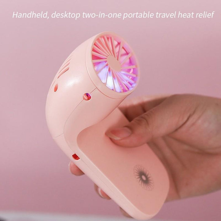 Portable Mobile Phone Holder Fan  Personal Fan Multi- Function Fan Handheld Charging Fan (Battery Not Include) Your Brand