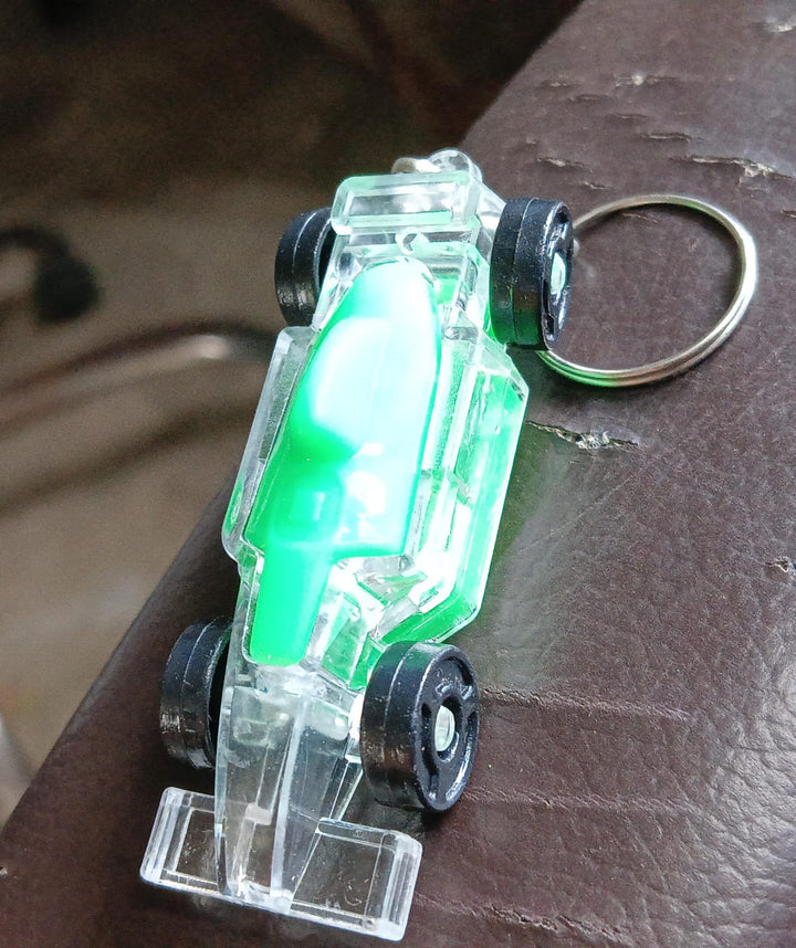 Cars Shape Keychain with On / Off Button LED Flashing Light (1 Pc) - TezCart