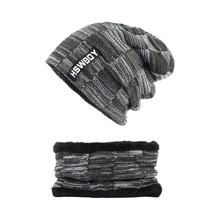 Ultra Soft Unisex Woolen Beanie Cap Plus Muffler Scarf - TezCart