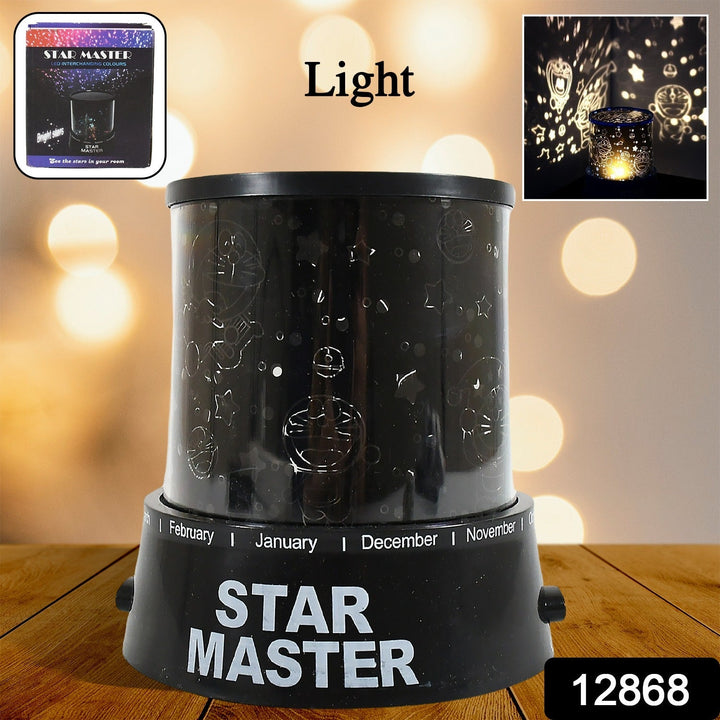 LED Projector Night Light Amazing Lamp, 3 Battery operated lamps, Rotation With the music Function, Master for Kids Bedroom Home Decoration Night Romantic Gift (Battery Not Included / 1 pc) - TezCart
