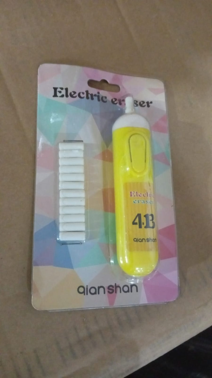Electric Eraser Kit Automatic Pencil Eraser Battery Operated with 12 Eraser Refills - TezCart