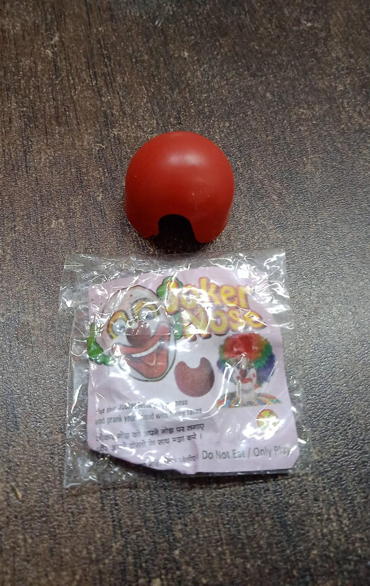 Small Plastic Joker Clown Nose toy (1 Pc / Mix Color & Design) - TezCart