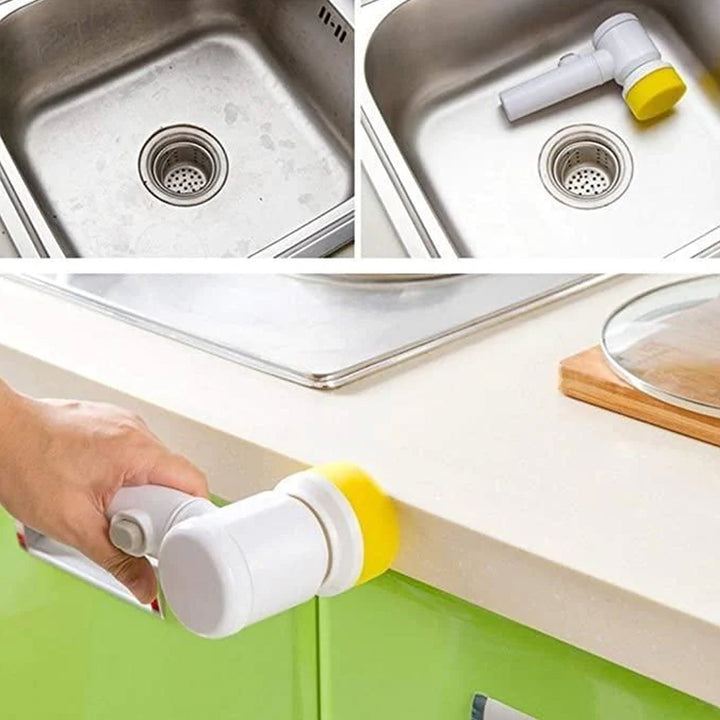 5in1 Home Kitchen Electric Cleaning Brush, Electric Spin Scrubber Your Brand