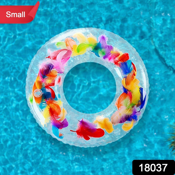 Swim Ring, For children, Conveniently Portable, Feathers, Swimming Ring, For Water Play, For Beaches, Swimming, Summer Vacation (1 Pc) Your Brand