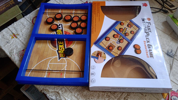 Fast Sling Basketball Puck Game Paced Table Desktop Battle Ice Hockey Game for Adults and Kids Parent-Child Winner Board Games Interactive Toy, Desktop Table Game Your Brand