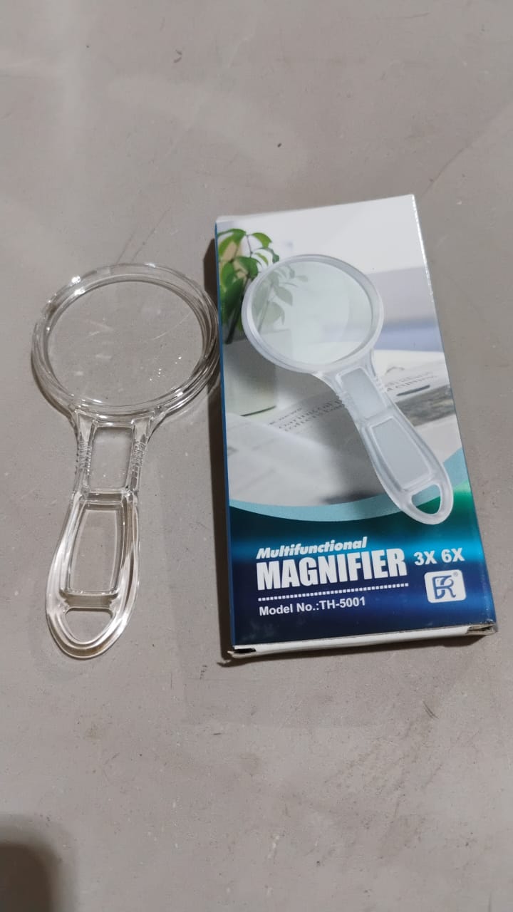 Handheld Plastic Magnifying Glasses (1 Pc / 55 MM) - TezCart