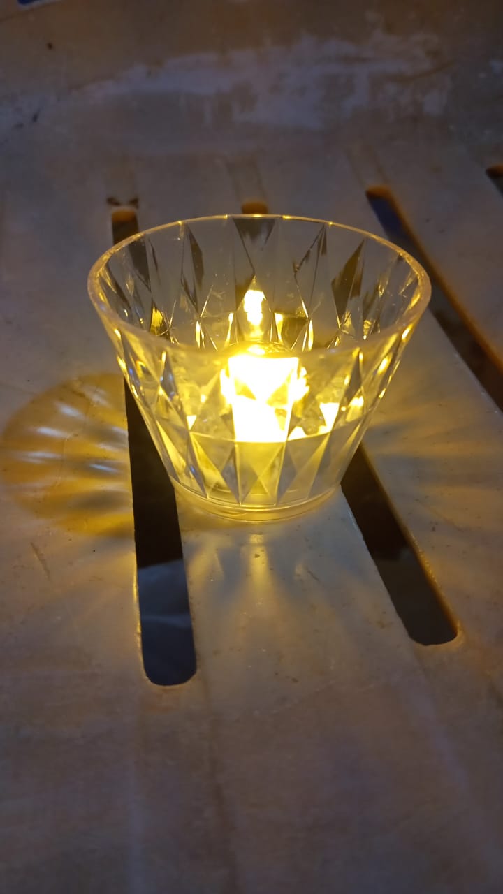 Cup Shape Crystal Table Lamp (1 Pc) - TezCart