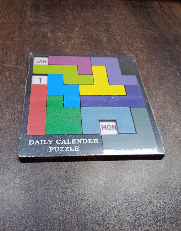 Wooden Daily Calendar Puzzle (Multicolor / 1 Set) - TezCart
