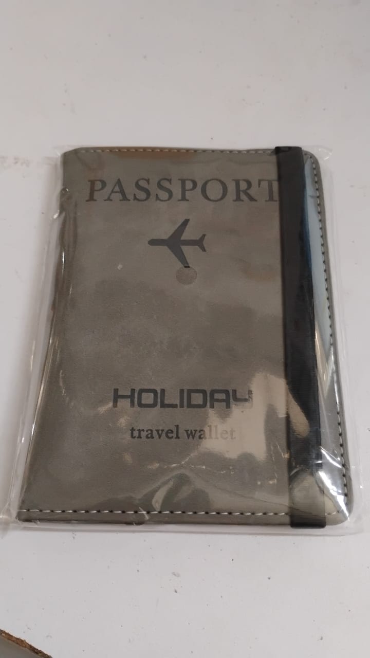 Passport Holder Cover PU Leather Travel Wallet case (1 Pc / 15×11 Cm) - TezCart
