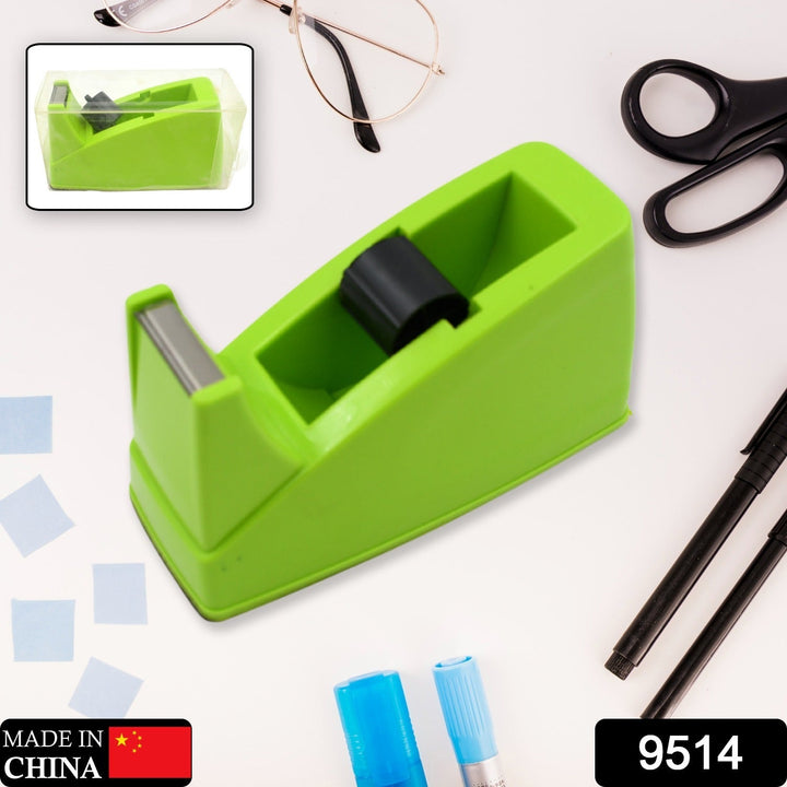 Plastic Tape Dispenser Cutter for Home Office use, Tape Dispenser for Stationary, Tape Cutter Packaging Tape School Supplies (1 pc / 515 Gm) Your Brand