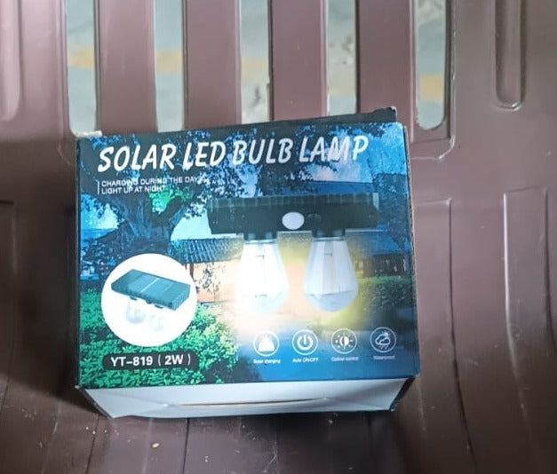 Solar Double LED Bulb Lamp YT-819- 2W (1 Pc) - TezCart