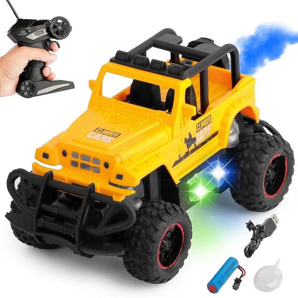Mist Spray Race Car Toy Off Road Speed Car With Smoke (Water Sprayer Mist With Light) High Strength Climbing Power & Smoke Effect (Color May Vary), Kids Your Brand