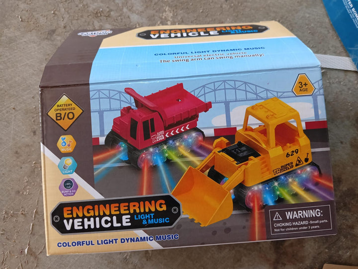 Engineering Vehicle Toys for Kids - Self-Driving Super Dump Truck Toy | Self-Driving Trucks, Engineering truck Electric Vehicle Toys boys birthday gift toys (1 Pc) Your Brand