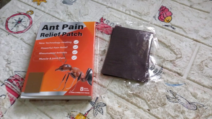 Ant Pain Relief Patch - Pack of 8 Patches | Instant Relief from Muscular Pain & Joint Pain| Natural Pain Relief Patches | Powerful Pain Relief, No Side Effects Your Brand