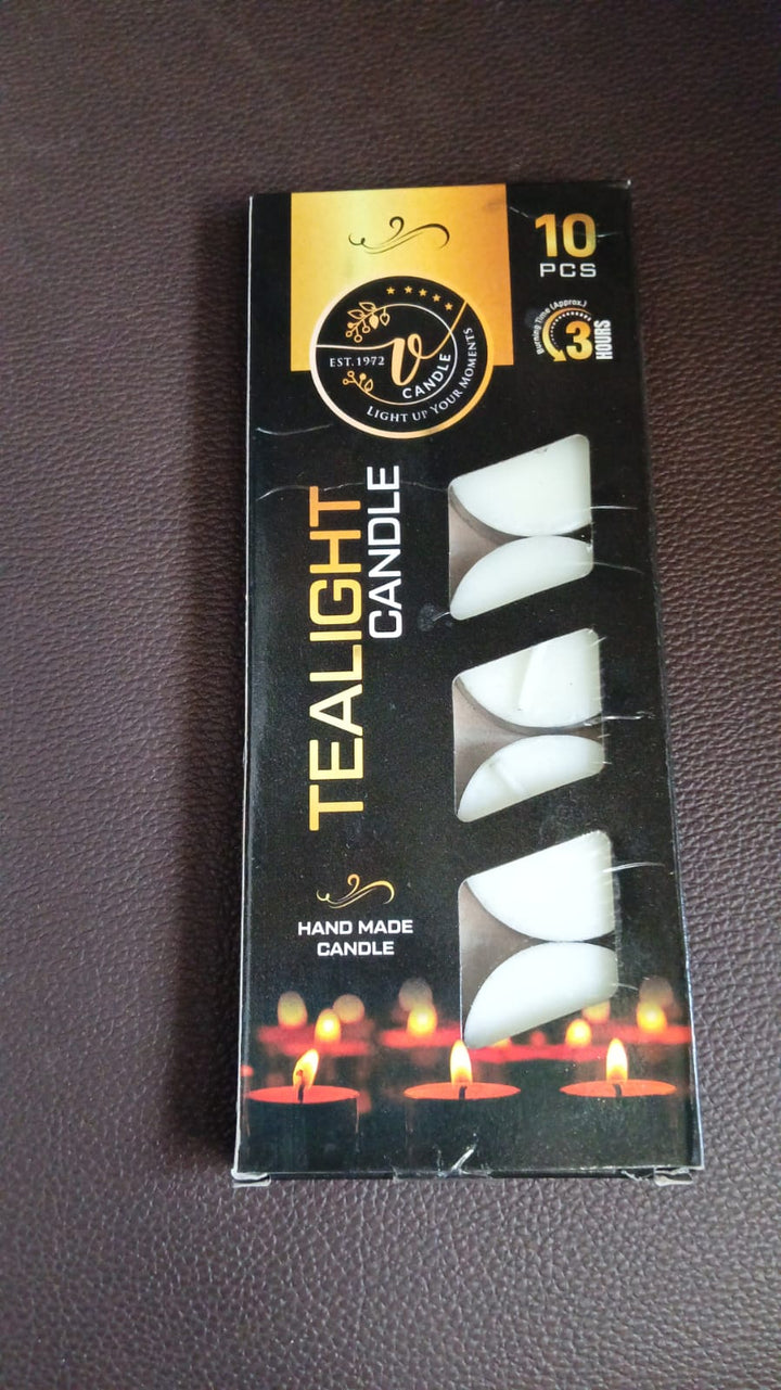 Tealight Candles Set, Smokeless Candles (10 Pcs set) - TezCart