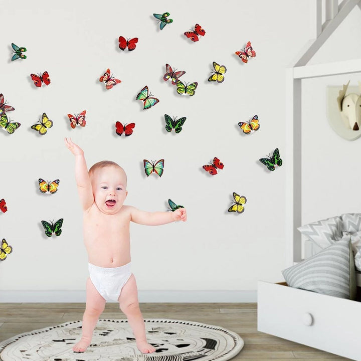 The Butterfly 3D Night Lamp Comes with 3D Illusion Design Suitable for Drawing Room, Lobby. - TezCart
