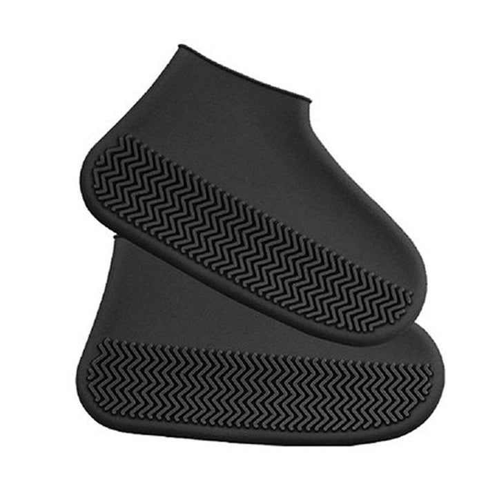 Non-Slip Silicone Rain Reusable Anti skid Waterproof Fordable Boot Shoe Cover ( Large ) Your Brand
