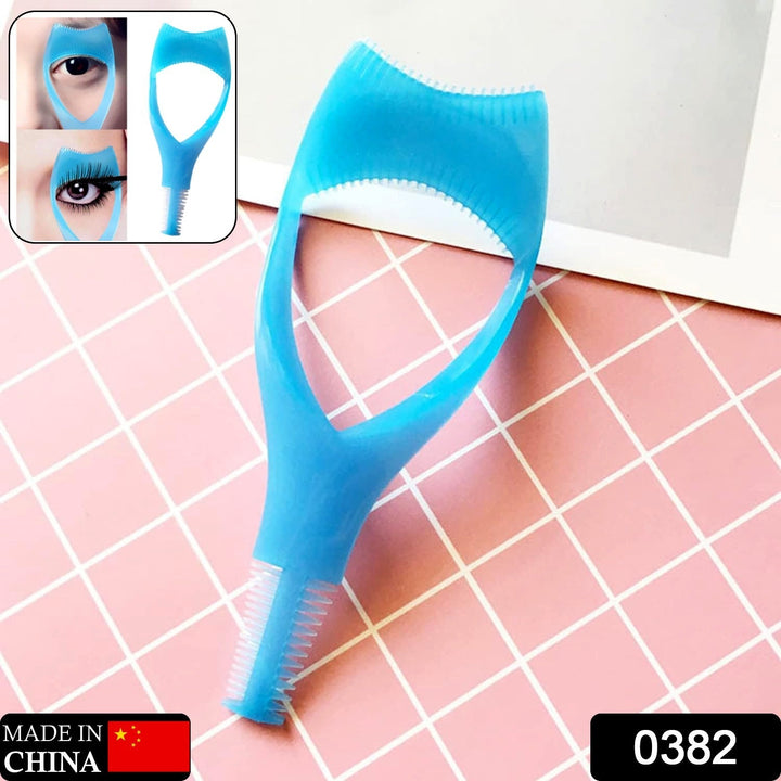 3 in 1 Plastic Makeup Cosmetic Eyelash Tool Lash Mascara Applicator Eyelashes Guide Eyelashes Brush Curler Comb Eye Makeup Tool Female Supply (1 Pc) Your Brand