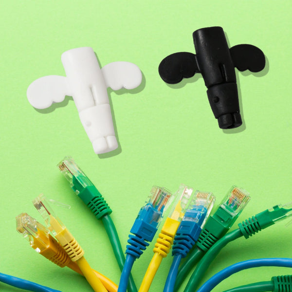 Silicone Data Cable Protector, Angel Data Cable Protective Cover, 2 in 1 Mobile Phone Cord Cord Saver Storage Tool Your Brand