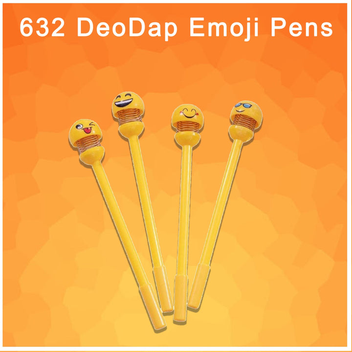 Smiley emoji pens for cheerful writing.