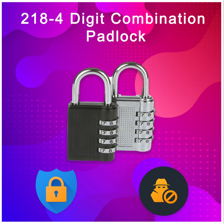 '-4 Digit Combination Padlock Your Brand