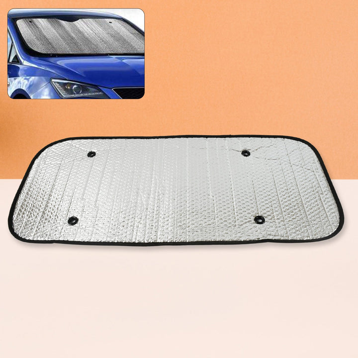 Car Windshield Sun Shade, Blocks UV Rays Sun Visor Protector, Keeps Your Vehicle Cool Sunshade for Cars, SUVs, Trucks, and Vans (80×35 Cm) Your Brand