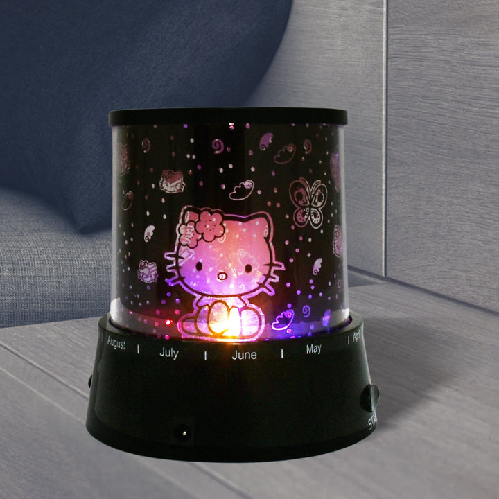LED Projector Night Light Amazing Lamp, 3 Battery operated lamps, Rotation With the music Function, Master for Kids Bedroom Home Decoration Night Romantic Gift (Battery Not Included / 1 pc) Your Brand
