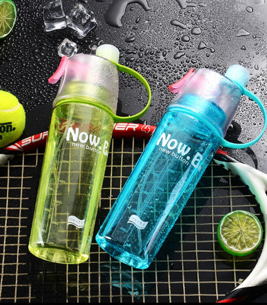 New Spray Portable Water Bottle (600ML) Your Brand