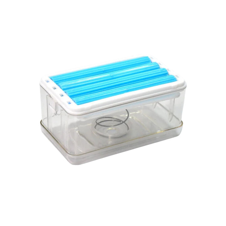 2-in-1 Portable Soap Dish & Soap Dispenser with Roller and Drain Holes, Multifunctional Soap Holder Foaming Soap Bar Box for Home, Kitchen, Bathroom Your Brand