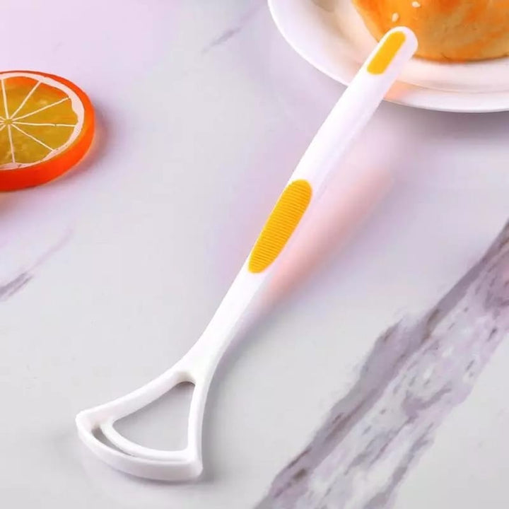 New Hot Away Hand Scraper Fashion Tongue Cleaner Brush with Silica Handle Your Brand