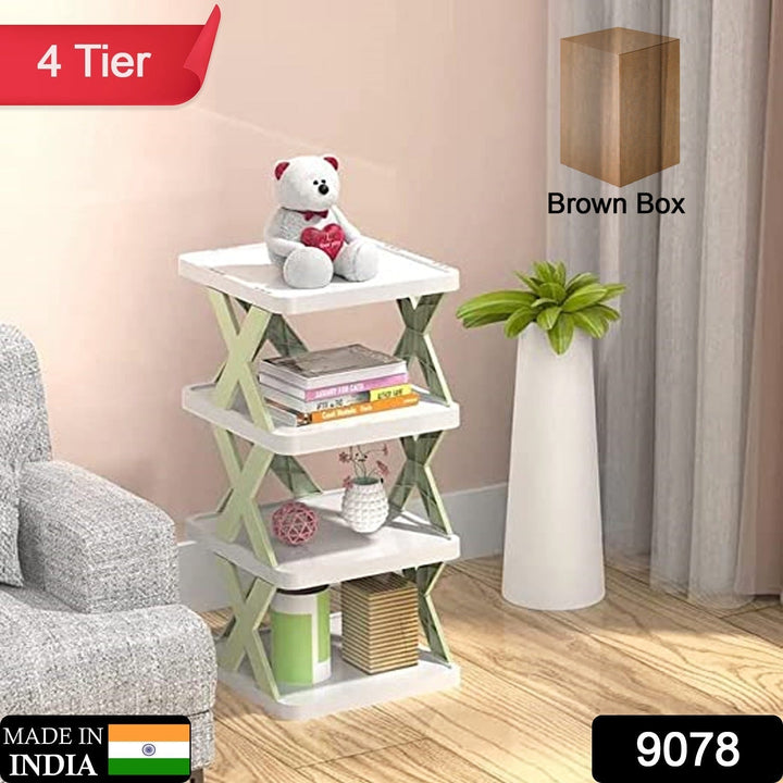 4 LAYER SHOES STAND, SHOE TOWER RACK SUIT FOR SMALL SPACES, CLOSET, SMALL ENTRYWAY, EASY ASSEMBLY AND STABLE IN STRUCTURE, CORNER STORAGE CABINET FOR SAVING SPACE Your Brand
